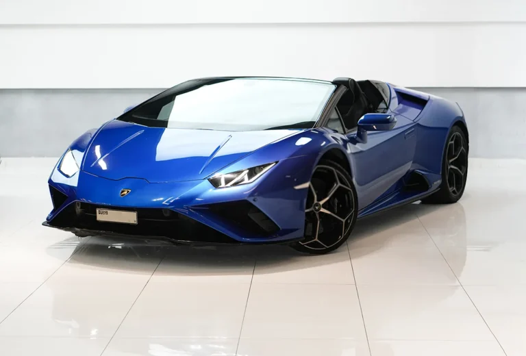 Lamborghini Evo Spyder Blau